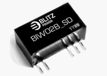 BIW02B-4805SD, 2 Вт Стабилизированные изолированные DC/DC преобразователи, диапазон входного напряжения 2:1, один выход